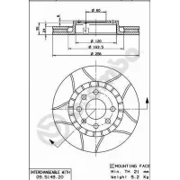 Brake disc Brembo 09.5148.76