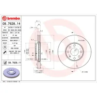 Brembo brake disc 09.7628.14