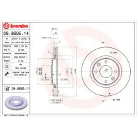 Brembo brake disc 09.8695.11