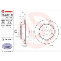 Brembo brake disc 09.8969.20