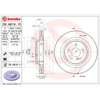 Гальмівний диск Brembo 09.A818.11