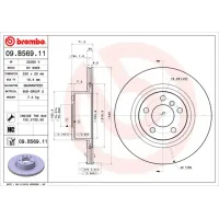 Гальмівний диск Brembo 09.B569.11