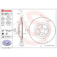 Гальмівний диск Brembo 09.B970.11