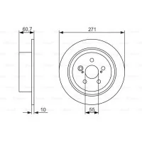 Brake disc Bosch 0 986 479 613