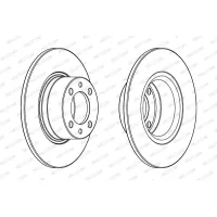 Brake disc FERODO DDF1035