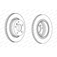 Brake disc FERODO DDF1073