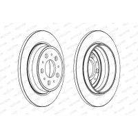 Brake disc FERODO DDF1079C