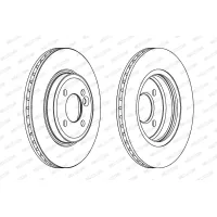 Brake disc FERODO DDF1127