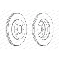 Brake disc FERODO DDF1142