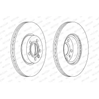 Brake disc FERODO DDF1160C