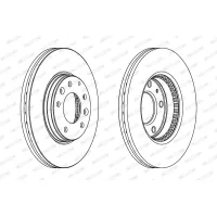 Brake disc FERODO DDF1210C