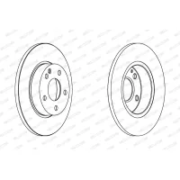 Brake disc FERODO DDF1219C