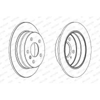 Brake disc FERODO DDF1258C