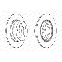 Brake disc FERODO DDF1303C