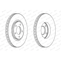 Brake disc FERODO DDF1372
