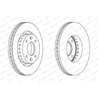 Brake disc FERODO DDF1397