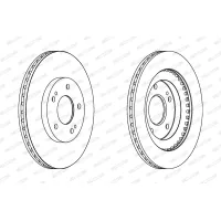 Brake disc FERODO DDF1399