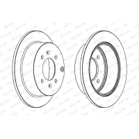 Brake disc FERODO DDF1448