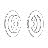 Brake disc FERODO DDF1466