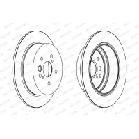 Brake disc FERODO DDF1486C