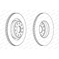 Brake disc FERODO DDF1503C