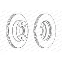 Brake disc FERODO DDF1521