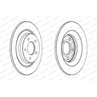 Brake disc FERODO DDF1547C