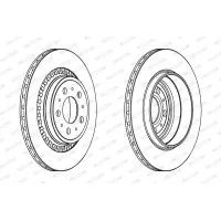 Brake disc FERODO DDF1551