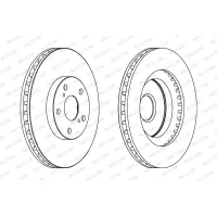 Brake disc FERODO DDF1646