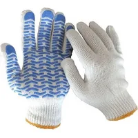 Protective gloves Werk HB natural, blue "wave" (47767)