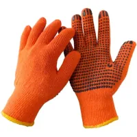 Protective gloves Werk HB orange, black dot (WE2129)
