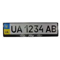 CarLife license plate frame plastic with three-dimensional letters Ford (2 pcs) (24-004)