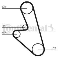 CONTITECH CT959 timing belt