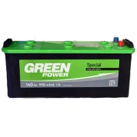 Акумулятор автомобільний GREEN POWER 140Ah збоку (+/-) (000022365)