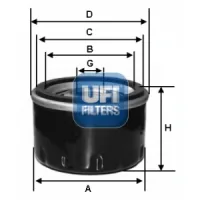 Oil filter UFI 23.616.00