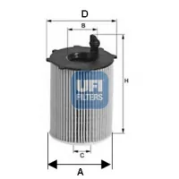 Oil filter UFI 25.168.00