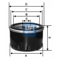 Oil filter UFI 23.177.00