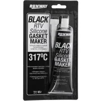 Герметик автомобільний Runway Black RTV Silicone 85 г (RW8501)