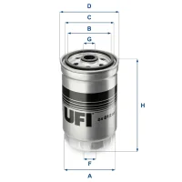 Fuel filter UFI 24.012.00