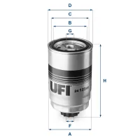 Fuel filter UFI 24.123.00