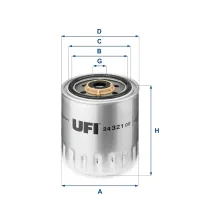 Fuel filter UFI 24.321.00