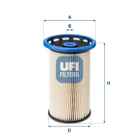 Fuel filter UFI 26.026.00