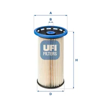 Fuel filter UFI 26.038.00