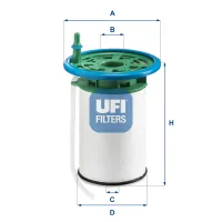 Fuel filter UFI 26.053.00