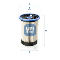 Fuel filter UFI 26.065.00