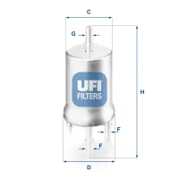 Fuel filter UFI 31.832.00