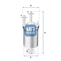 Fuel filter UFI 31.833.00
