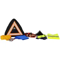 Technical assistance set Poputchik Emergency stop triangular black (01-185-IS)