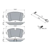 Brake pads Bosch 0 986 494 488