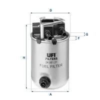 Fuel filter UFI 24.061.01